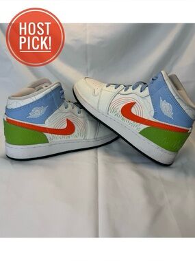 Nike Air Jordan 1 Mid SE 'Stitch'  7Y Youth